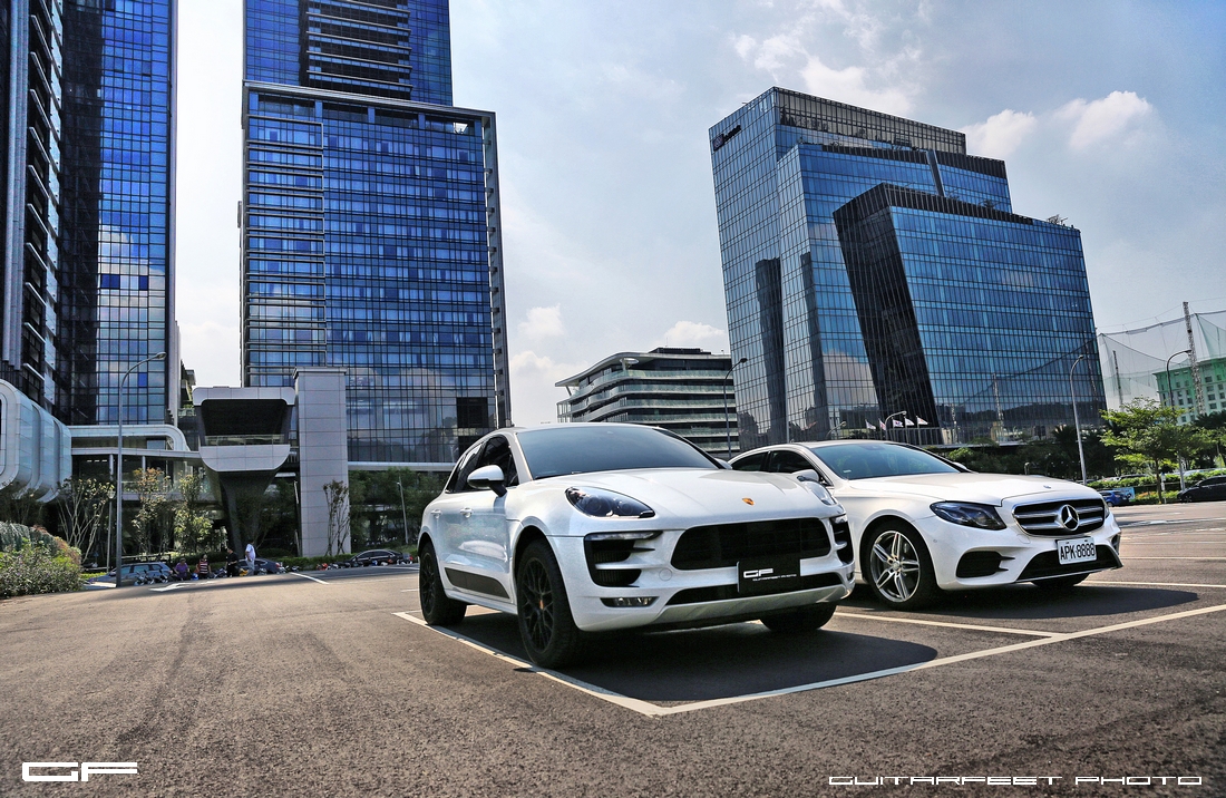 –雙白星蛙– Macan GTS & Mercedes Benz W213 E200 同場開箱拍攝
