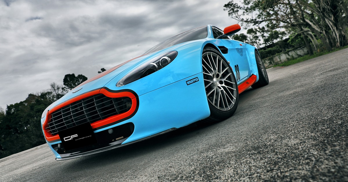 Aston Martin Vantage GULF配色貼膜小記 By 吉他腳GuitarFeet